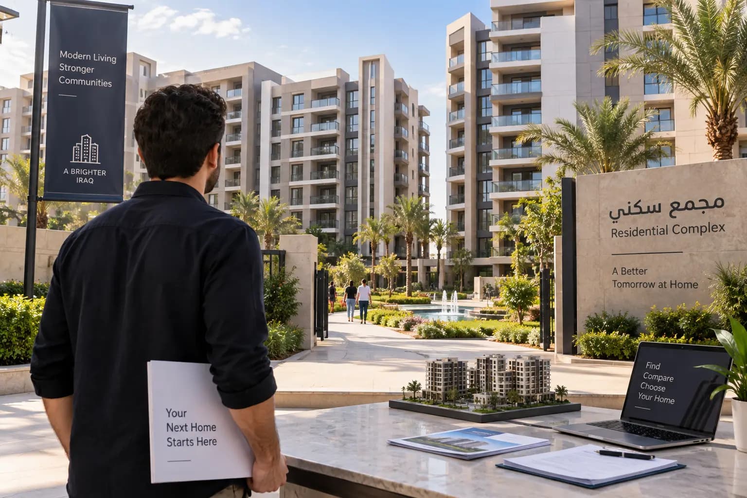 كيف تشتري شقة داخل مجمع سكني في العراق؟ دليل المشتري قبل الشراء